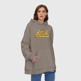 Худи SuperOversize хлопок с принтом Batgirl в Рязани, 70% хлопок, 30% полиэстер, мягкий начес внутри | карман-кенгуру, эластичная резинка на манжетах и по нижней кромке, двухслойный капюшон
 | barbara gordon | batgirl | batgirl comics | comics | shtatjl | барбара гордон | бетгерл | бэтгерл