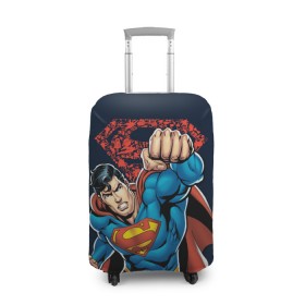 Чехол для чемодана 3D с принтом Superman в Рязани, 86% полиэфир, 14% спандекс | двустороннее нанесение принта, прорези для ручек и колес | clark kent | shtatjl | superman | кларк кент | супермен | супермэн