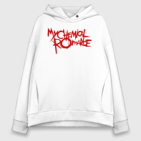 Женское худи Oversize хлопок с принтом My Chemical Romance в Рязани, френч-терри — 70% хлопок, 30% полиэстер. Мягкий теплый начес внутри —100% хлопок | боковые карманы, эластичные манжеты и нижняя кромка, капюшон на магнитной кнопке | gerard way | mcr | my chemical romance | альтернативный | группа | джерард уэй | май кемикал романс | мкр | мой химический роман | мхр | мцр | панк | поп | поппанк | рок | рэй торо