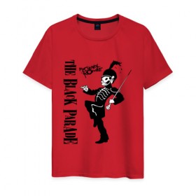 Мужская футболка хлопок с принтом The Black Parade в Рязани, 100% хлопок | прямой крой, круглый вырез горловины, длина до линии бедер, слегка спущенное плечо. | black parade | killjoy | mcr | my chemical romance | килджой