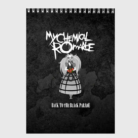 Скетчбук с принтом My Chemical Romance в Рязани, 100% бумага
 | 48 листов, плотность листов — 100 г/м2, плотность картонной обложки — 250 г/м2. Листы скреплены сверху удобной пружинной спиралью | gerard way | mcr | my chemical romance | альтернативный | группа | джерард уэй | май кемикал романс | мкр | мой химический роман | мхр | мцр | панк | поп | поппанк | рок | рэй торо