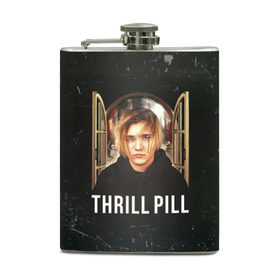 Фляга с принтом THRILL PILL - Грустная Песня в Рязани, металлический корпус | емкость 0,22 л, размер 125 х 94 мм. Виниловая наклейка запечатывается полностью | Тематика изображения на принте: fuelle | logo | music | noir | pil | pill | rap | raper | symbol | thril | thrill | tril | trill | дамб | лого | музыка | пил | пилл | рэп | рэппер | сам | символ | трил | трилл | тхрил | тхрилл | фотографии | щит