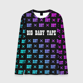 Мужской лонгслив 3D с принтом BIG BABY TAPE в Рязани, 100% полиэстер | длинные рукава, круглый вырез горловины, полуприлегающий силуэт | baby | bbt | big | dragonborn | dragons | gimme | logo | lost | luv | rap | raper | symbol | tape | the | trap | взял | дракон | драконы | лого | русский | рэп | рэппер | символ | твою