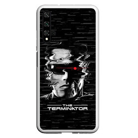 Чехол для Honor 20 с принтом The Terminator в Рязани, Силикон | Область печати: задняя сторона чехла, без боковых панелей | Тематика изображения на принте: arnold | connor | john | robot | schwarzenegger | skynet | t 800 | terminator | арнольд | джон | коннор | ликвидатор | небесная | робот | сеть | скайнет | терминатор | шварценеггер