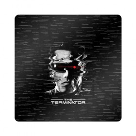 Магнит виниловый Квадрат с принтом The Terminator в Рязани, полимерный материал с магнитным слоем | размер 9*9 см, закругленные углы | arnold | connor | john | robot | schwarzenegger | skynet | t 800 | terminator | арнольд | джон | коннор | ликвидатор | небесная | робот | сеть | скайнет | терминатор | шварценеггер