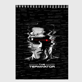 Скетчбук с принтом The Terminator в Рязани, 100% бумага
 | 48 листов, плотность листов — 100 г/м2, плотность картонной обложки — 250 г/м2. Листы скреплены сверху удобной пружинной спиралью | Тематика изображения на принте: arnold | connor | john | robot | schwarzenegger | skynet | t 800 | terminator | арнольд | джон | коннор | ликвидатор | небесная | робот | сеть | скайнет | терминатор | шварценеггер