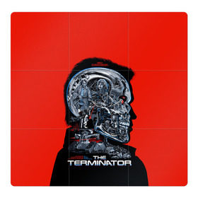 Магнитный плакат 3Х3 с принтом The Terminator в Рязани, Полимерный материал с магнитным слоем | 9 деталей размером 9*9 см | arnold | connor | john | robot | schwarzenegger | skynet | t 800 | terminator | арнольд | джон | коннор | ликвидатор | небесная | робот | сеть | скайнет | терминатор | шварценеггер