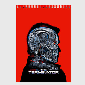 Скетчбук с принтом The Terminator в Рязани, 100% бумага
 | 48 листов, плотность листов — 100 г/м2, плотность картонной обложки — 250 г/м2. Листы скреплены сверху удобной пружинной спиралью | Тематика изображения на принте: arnold | connor | john | robot | schwarzenegger | skynet | t 800 | terminator | арнольд | джон | коннор | ликвидатор | небесная | робот | сеть | скайнет | терминатор | шварценеггер