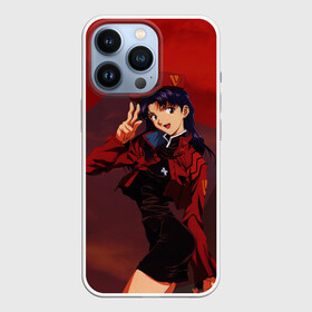 Чехол для iPhone 13 Pro с принтом Misato Katsuragi на красном в Рязани,  |  | eva | evangelion | katsuragi | misato | misato katsuragi | девушка | ева | евангелион | капитан катсураги | катсураги | кацураги | мисато | мисато катсураги | мисато кацураги | тян | тянка