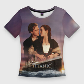 Женская футболка 3D Slim с принтом Titanic в Рязани,  |  | cameron | dawson | dicaprio | jack | james | kate | leonardo | liner | ocean | rose | titanic | джеймс | джек | дикаприо | доусон | кейт | кэмерон | лайнер | леонардо | океан | роза | титаник | уинслет