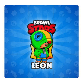 Магнитный плакат 3Х3 с принтом BRAWL STARS LEON в Рязани, Полимерный материал с магнитным слоем | 9 деталей размером 9*9 см | brawl stars | brawl stars leon | brawler | leon | бравл старз | бравлер | леон