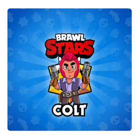 Магнитный плакат 3Х3 с принтом BRAWL STARS COLT в Рязани, Полимерный материал с магнитным слоем | 9 деталей размером 9*9 см | brawl stars | brawl stars colt | brawler | colt | бравл старз | бравлер | кольт