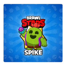 Магнитный плакат 3Х3 с принтом BRAWL STARS SPIKE в Рязани, Полимерный материал с магнитным слоем | 9 деталей размером 9*9 см | Тематика изображения на принте: brawl stars | brawl stars spike | brawler | spike | бравл старз | бравлер | спайк