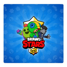 Магнитный плакат 3Х3 с принтом BRAWL STARS в Рязани, Полимерный материал с магнитным слоем | 9 деталей размером 9*9 см | brawl stars | brawler | crow | leon | spike | бравл старз | бравлер | ворон | леон | спайк