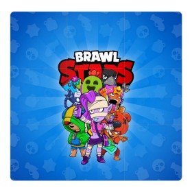 Магнитный плакат 3Х3 с принтом BRAWL STARS в Рязани, Полимерный материал с магнитным слоем | 9 деталей размером 9*9 см | 8 bit | 8 бит | brawl stars | brawler | crow | emz | leon | nita | sandy | spike | бравл старз | бравлер | ворон | леон | нита | спайк | сэнди | эмз