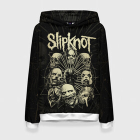 Женская толстовка 3D с принтом Slipknot в Рязани, 100% полиэстер  | двухслойный капюшон со шнурком для регулировки, мягкие манжеты на рукавах и по низу толстовки, спереди карман-кенгуру с мягким внутренним слоем. | slipknot | we are not your kind | альтернативный метал | грув метал | метал | музыка | ню метал | слипнот