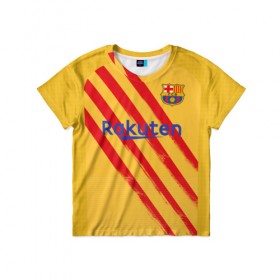 Детская футболка 3D с принтом Messi 4-th kit 19-20 в Рязани, 100% гипоаллергенный полиэфир | прямой крой, круглый вырез горловины, длина до линии бедер, чуть спущенное плечо, ткань немного тянется | barcelona | champions | laliga | league | messi | spain | барселона | испания | лига | месси | чемпионов