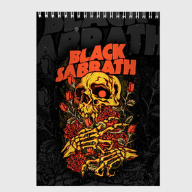 Скетчбук с принтом Black Sabbath в Рязани, 100% бумага
 | 48 листов, плотность листов — 100 г/м2, плотность картонной обложки — 250 г/м2. Листы скреплены сверху удобной пружинной спиралью | black sabbath | hard rock | heavy metal | блэк сабат | группы | метал | музыка | оззи осборн | рок | хард рок | хэви метал