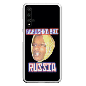 Чехол для Honor 20 с принтом ASAP Rocky x SVMOSCOW Babushka в Рязани, Силикон | Область печати: задняя сторона чехла, без боковых панелей | Тематика изображения на принте: asap | babushka boi | rocky | svmoscow