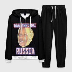 Мужской костюм 3D с принтом ASAP Rocky x SVMOSCOW Babushka в Рязани, 100% полиэстер | Манжеты и пояс оформлены тканевой резинкой, двухслойный капюшон со шнурком для регулировки, карманы спереди | Тематика изображения на принте: asap | babushka boi | rocky | svmoscow