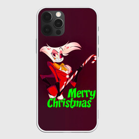 Чехол для iPhone 12 Pro Max с принтом Merry Christmas в Рязани, Силикон |  | Тематика изображения на принте: alastor | hazbin hotel | аластор | ангел пыли | вегги | мульт | ниффти | отель хазбин | сериал | сэр пентиус | том тренч | хаск | чарли | черри | энджел даст