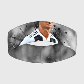 Повязка на голову 3D с принтом Криштиану Роналду в Рязани,  |  | champions | cristiano | cristiano ronaldo | football | juventus | ronaldo | soccer | uefa | world cup | криштиану | криштиану роналду | лига чемпионов | роналду | футбол | юве | ювентус