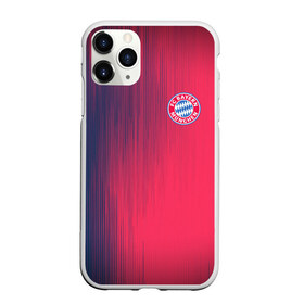 Чехол для iPhone 11 Pro матовый с принтом FC Bayern Munchen (Bavaria) в Рязани, Силикон |  | fc bayern munchen | бавария | геометрия | спорт | текстура | футбол