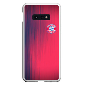 Чехол для Samsung S10E с принтом FC Bayern Munchen (Bavaria) в Рязани, Силикон | Область печати: задняя сторона чехла, без боковых панелей | fc bayern munchen | бавария | геометрия | спорт | текстура | футбол