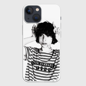 Чехол для iPhone 13 mini с принтом Финн Вулфард в Рязани,  |  | finn wolfhard | kid from it | kid fron stranger things | актёр | майк из очень странные де | мальчик из оно | мальчик из очень странные дела | ричи из оно | финн | финн вулфард