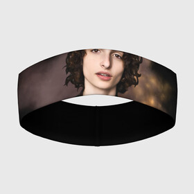 Повязка на голову 3D с принтом finn wolfhard в Рязани,  |  | Тематика изображения на принте: finn wolfhard | очень странные дела | финн вулфард