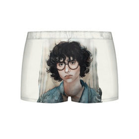 Мужские трусы 3D с принтом finn wolfhard в Рязани, 50% хлопок, 50% полиэстер | классическая посадка, на поясе мягкая тканевая резинка | Тематика изображения на принте: finn wolfhard | очень странные дела | финн вулфард