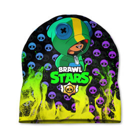 Шапка 3D с принтом Brawl Stars LEON в Рязани, 100% полиэстер | универсальный размер, печать по всей поверхности изделия | brawl | brawl stars | crow | leon | stars | бравл | бравл старс | браво старс | игра | компьютерная | кров | леон | онлайн | старс
