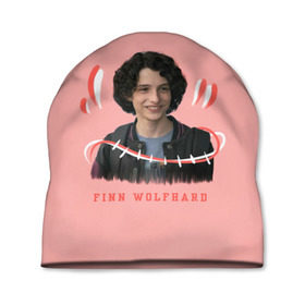 Шапка 3D с принтом finn wolfhard в Рязани, 100% полиэстер | универсальный размер, печать по всей поверхности изделия | Тематика изображения на принте: finn wolfhard | очень странные дела | финн вулфард