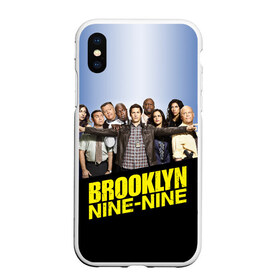 Чехол для iPhone XS Max матовый с принтом Brooklyn Nine-Nine в Рязани, Силикон | Область печати: задняя сторона чехла, без боковых панелей | 9 9 | 99 | andy | beatriz | brooklyn | detective | diaz | jake | nine nine | peralta | rosa | samberg | stephanie | беатрис | бруклин | детектив | джейк | перальта | роза | стефани | сэмберг | энди