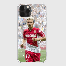 Чехол для iPhone 12 Pro Max с принтом Александр Головин Монако в Рязани, Силикон |  | champions | football | golovin | monaco | soccer | uefa | александр головин | головин | лига чемпионов | монако | форма | формы | футбол