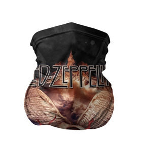 Бандана-труба 3D с принтом Led Zeppelin в Рязани, 100% полиэстер, ткань с особыми свойствами — Activecool | плотность 150‒180 г/м2; хорошо тянется, но сохраняет форму | led zeppelin | группы | джимми пейдж | джон бонэм | джон пол джонс | лед зеппелин | метал | роберт плант | рок | хард рок | хеви метал