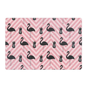 Магнитный плакат 3Х2 с принтом Черный фламинго в Рязани, Полимерный материал с магнитным слоем | 6 деталей размером 9*9 см | animal | bird | flamingo | pink | pnik flamingo | животные | птицы | розовый | розовый фламинго | фламинго