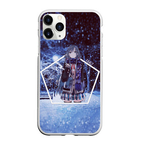 Чехол для iPhone 11 Pro Max матовый с принтом Snow Bunny Girl в Рязани, Силикон |  | no yume wo minai | seishun buta yarou | wa bunny girl senpai | аниме | глупый | девочки зайки | девушка | зима | манга | мечту | не понимает | ночь | парк | свет | свин | снег | этот