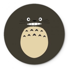 Коврик для мышки круглый с принтом Totoro в Рязани, резина и полиэстер | круглая форма, изображение наносится на всю лицевую часть | anime | hayao miyazaki | japanese | meme | miyazaki | piano | studio ghibli | tokyo | totoro | гибли | котобус | мой | сосед | сусуватари | тонари | тоторо | хаяо миядзаки