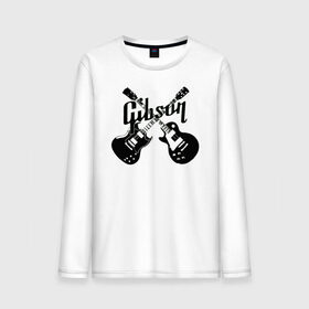 Мужской лонгслив хлопок с принтом Gibson в Рязани, 100% хлопок |  | custom guitar | gibson | gibson usa | grover | guitar | hard rock | les paul | lespol | metal | punk | rock | sg | sg300 | sg400 | гибсон | гитара | гитары | лес пол | леспаул | леспол | панк | рок | хард рок | хардрок