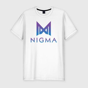 Мужская футболка хлопок Slim с принтом Nigma esports в Рязани, 92% хлопок, 8% лайкра | приталенный силуэт, круглый вырез ворота, длина до линии бедра, короткий рукав | gh | kuroky | mind_control | miracle | nigma | w33 | виха | гх | джиейч | дота | дота 2 | игра | интернешнл | киберспорт | куро | майнд контрол | миракл | нигма