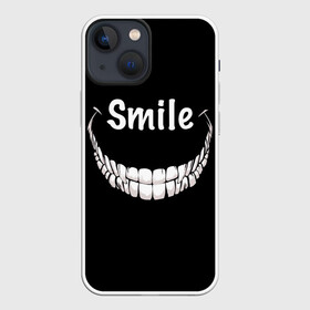 Чехол для iPhone 13 mini с принтом Smile в Рязани,  |  | smile | words | зубы | надпись | улыбка