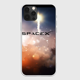 Чехол для iPhone 12 Pro с принтом SpaceX 3D в Рязани, силикон | область печати: задняя сторона чехла, без боковых панелей | elon musk | spacex | илон маск