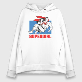 Женское худи Oversize хлопок с принтом Superman & Supergirl в Рязани, френч-терри — 70% хлопок, 30% полиэстер. Мягкий теплый начес внутри —100% хлопок | боковые карманы, эластичные манжеты и нижняя кромка, капюшон на магнитной кнопке | Тематика изображения на принте: clark kent | dc comics | diana prince | justice league | shtatjl | supergirl | superhero | superman | вандер вуман | галь гадот | диана принс | лига справедливости | супер женщина | супермен | чудо женщина