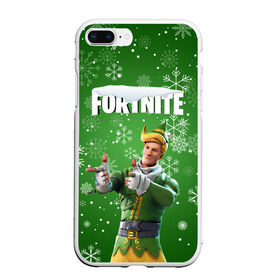 Чехол для iPhone 7Plus/8 Plus матовый с принтом FORTNITE НОВОГОДНИЙ в Рязани, Силикон | Область печати: задняя сторона чехла, без боковых панелей | 2020 | christmas | fortnite | snow | winter | winter is coming | зима близко | игра | новогодний | новый год | новый год 2020 | персонаж | снег | снежинки | фортнайт | фортнайт новогодний