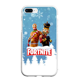 Чехол для iPhone 7Plus/8 Plus матовый с принтом Новогодний Fortnite в Рязани, Силикон | Область печати: задняя сторона чехла, без боковых панелей | 2020 | christmas | fortnite | fortnite 2 | fortnite chapter 2 | fortnite2 | fortnite: chapter 2 | new year | snow | winter | игры | новогодний | новый год | фортнайт | фортнайт 2