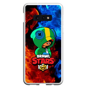 Чехол для Samsung S10E с принтом Brawl Stars LEON в Рязани, Силикон | Область печати: задняя сторона чехла, без боковых панелей | 8 bit | 8 бит | brawl | brawl stars | crow | leon | stars | бравл | бравл старс | браво старс | игра | компьютерная | кров | леон | огонь | онлайн | пламя | старс