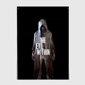 Постер с принтом The evil within в Рязани, 100% бумага
 | бумага, плотность 150 мг. Матовая, но за счет высокого коэффициента гладкости имеет небольшой блеск и дает на свету блики, но в отличии от глянцевой бумаги не покрыта лаком | theevilwithin | игра | рувик | хоррор