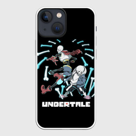 Чехол для iPhone 13 mini с принтом UNDERTALE в Рязани,  |  | sans | undertale | андертале | андертейл | игра | подземная история | подземная сказка | санс | ундертале | фриск | чара