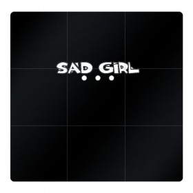 Магнитный плакат 3Х3 с принтом SAD GIRL в Рязани, Полимерный материал с магнитным слоем | 9 деталей размером 9*9 см | Тематика изображения на принте: 